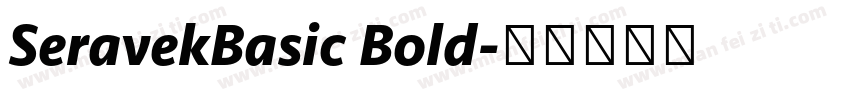 SeravekBasic Bold字体转换